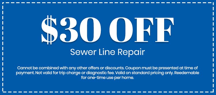 discount on Sewer Line Repair