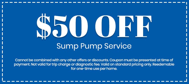 discount on Sump Pump Service
