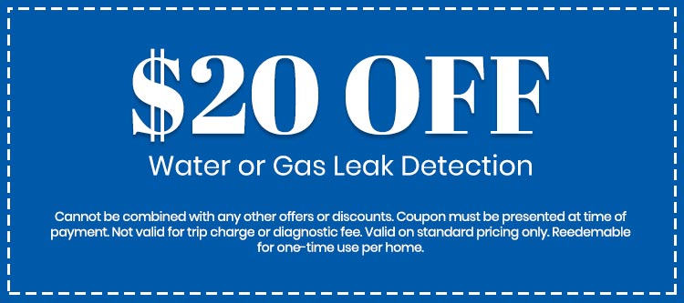 discount on Water or Gas Leak Detection