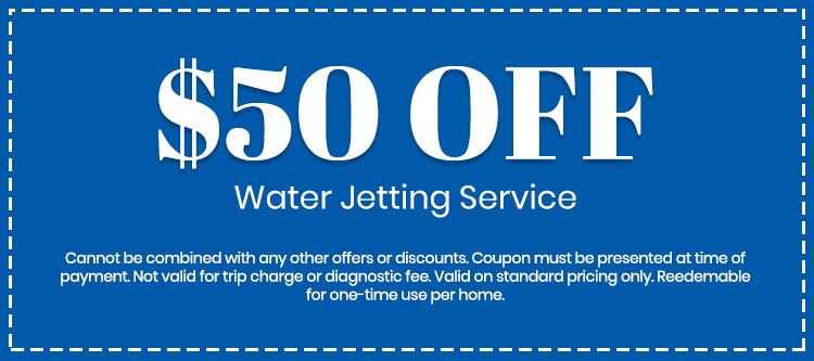 discount on Water Jetting Service